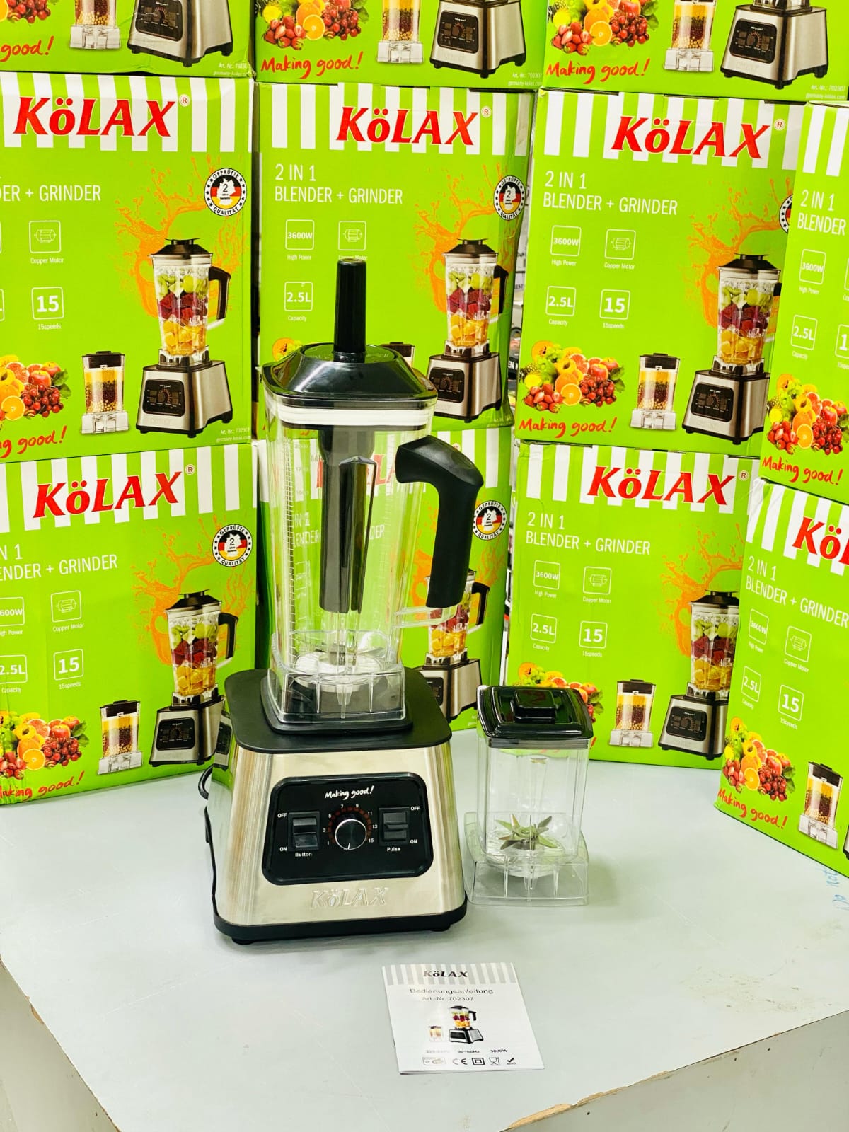 KoLAX 2 in 1 Blender & Grinder