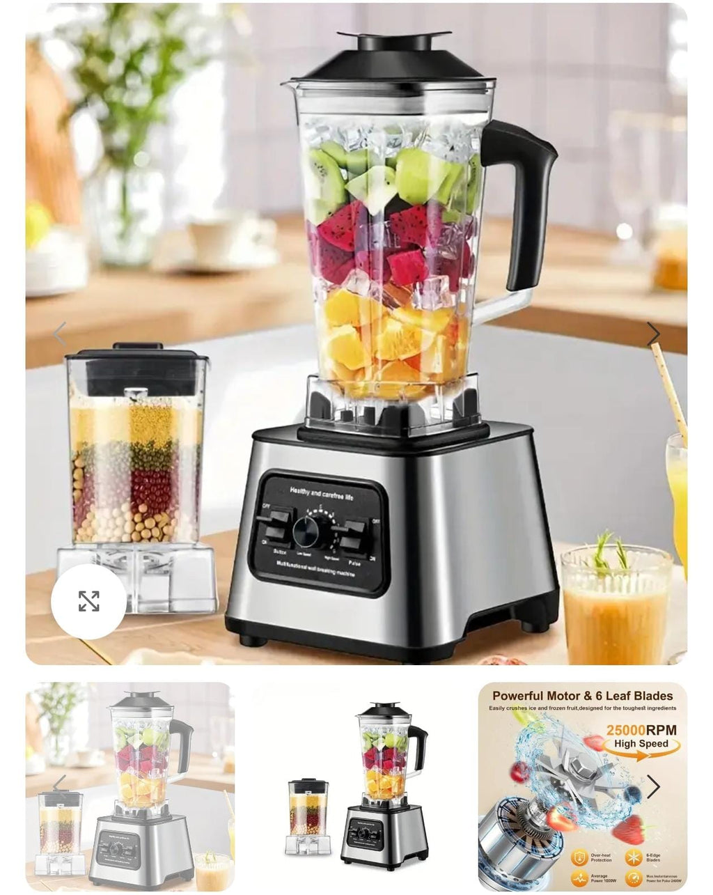 KoLAX 2 in 1 Blender & Grinder