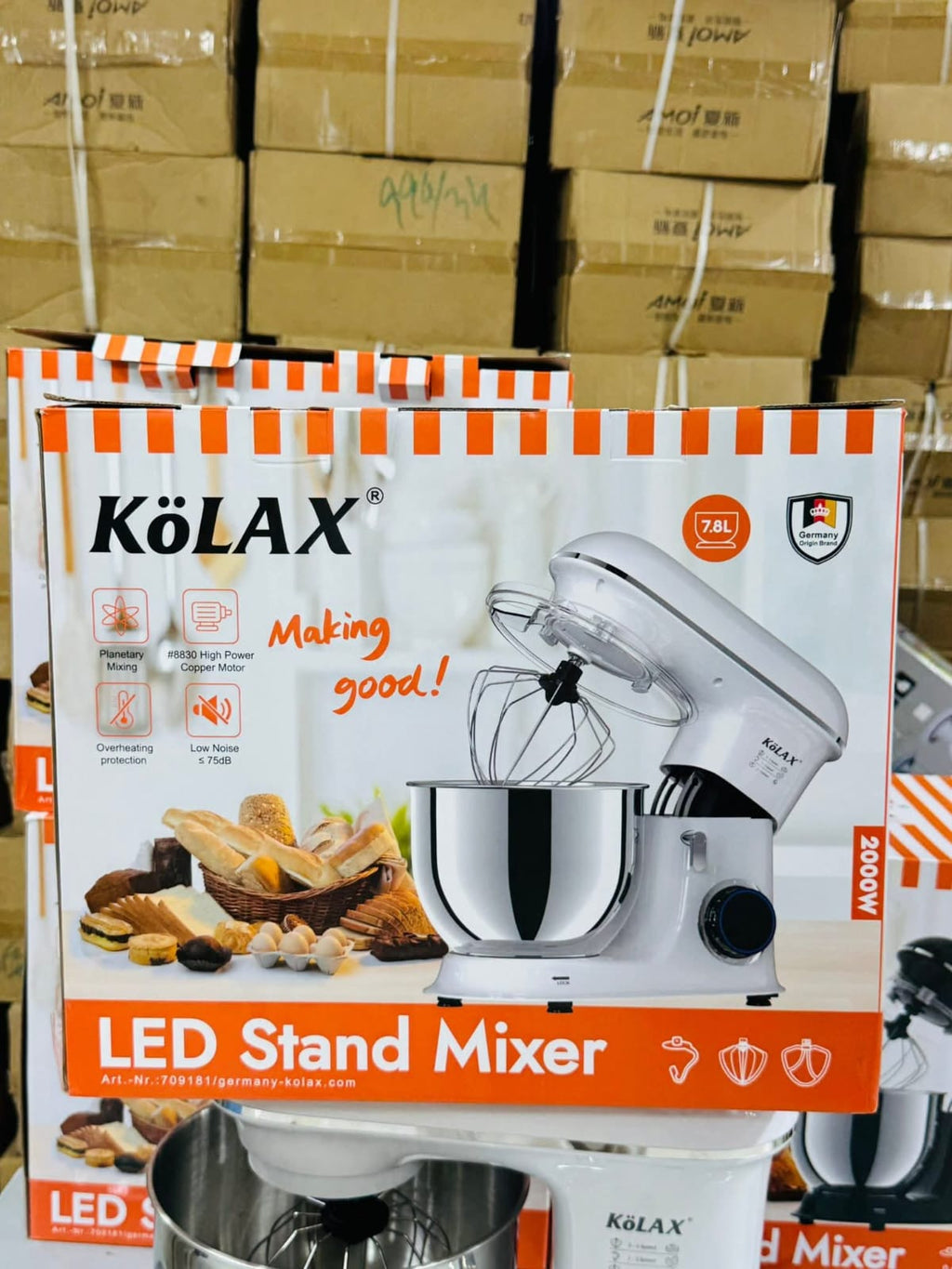 Kolax 7.8L Stand Mixer - German Lot