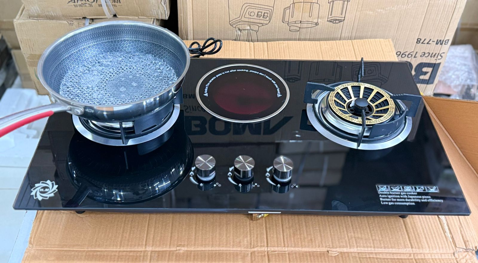 Triple Burner Infrared Cooker || Original Product