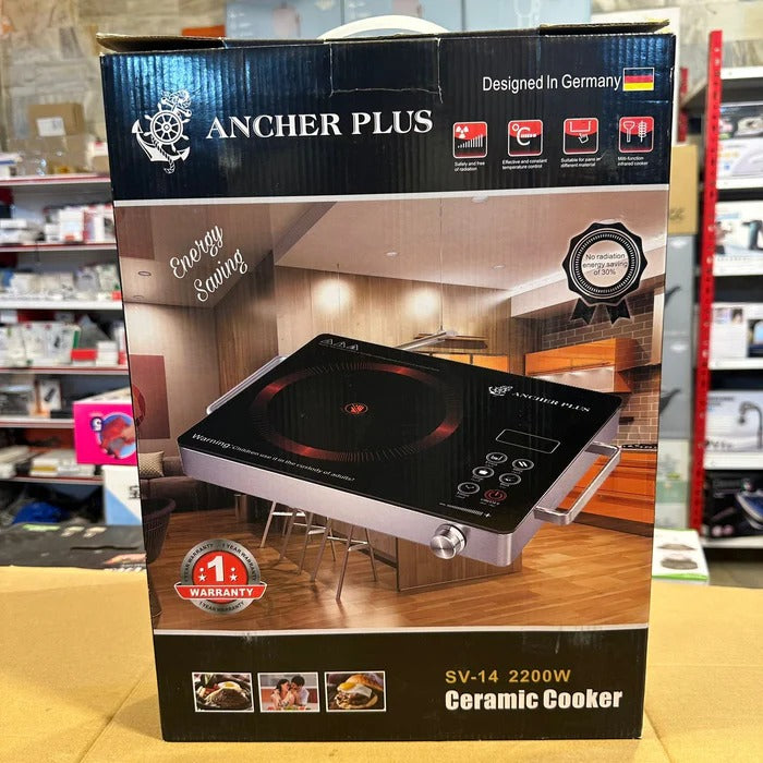 Ancher Plus SV-14 Ceramic Cooker – 2200W | Power, Style & Smart Cooking in One