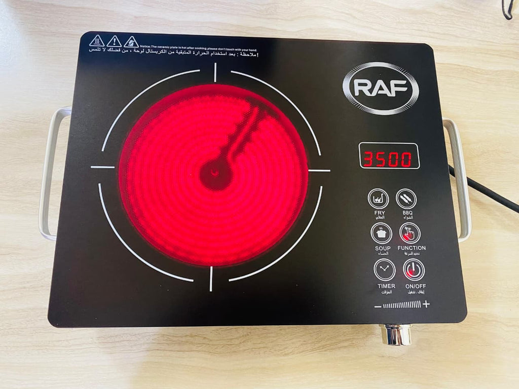 RAF R-8003 Infrared Cooker – 3500W High-Power Micro Crystal Plate Electric Stove