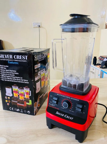 Silver Crest High-Power Commercial Blender – 4500W Heavy-Duty Professional Mixer & Grinder