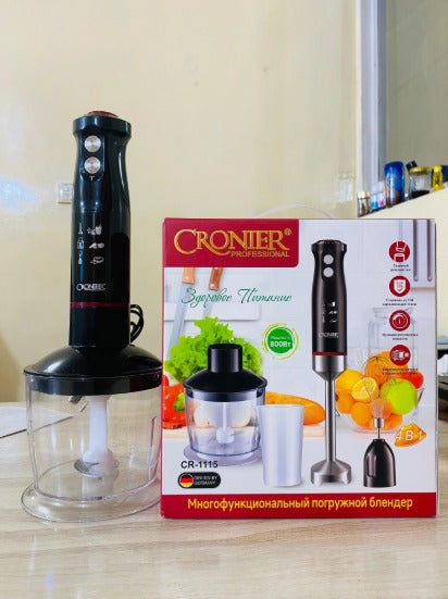 Cronier Professional Hand Blender Set CR-1115 – 800W 4-in-1 Multifunctional Food Processor