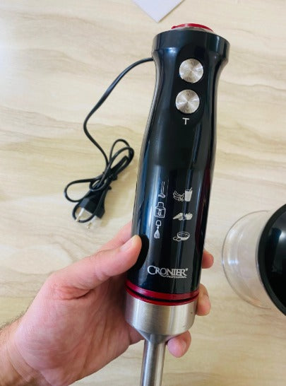 Cronier Professional Hand Blender Set CR-1115 – 800W 4-in-1 Multifunctional Food Processor