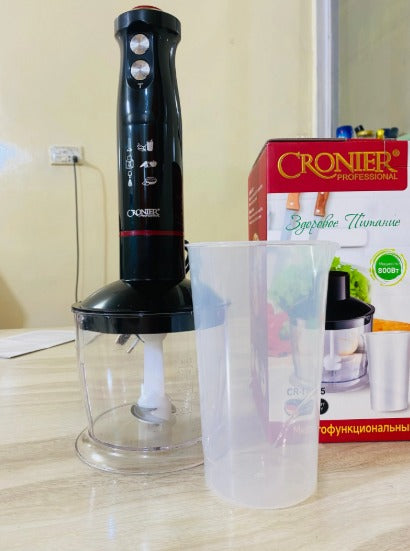 Cronier Professional Hand Blender Set CR-1115 – 800W 4-in-1 Multifunctional Food Processor